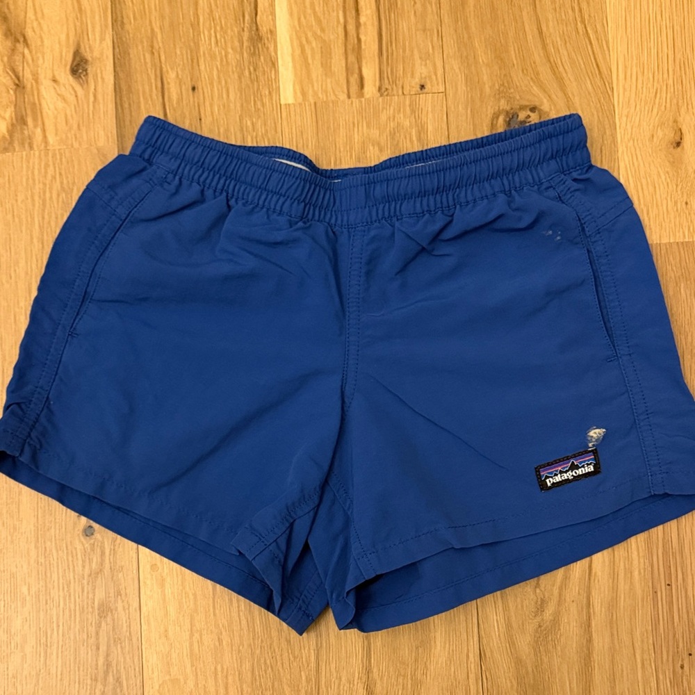 Patagonia Boys Baggies Unlined Blue Shorts